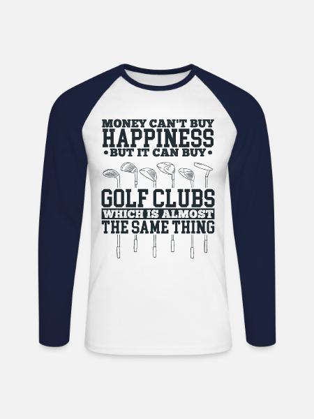 Golfers - Unisex Long Sleeve Baseball T-Shirt - white/navy