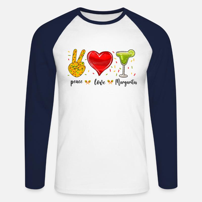 Cinco De Mayo - Unisex Baseballshirt langarm - Weiß/Navy