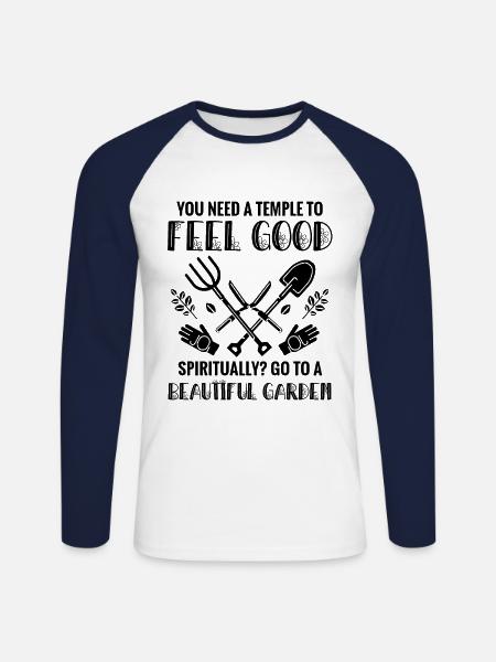 Gärtner Pflanzen Garten Hobbygärtner Gartenbau Gär - Unisex Baseballshirt langarm - Weiß/Navy