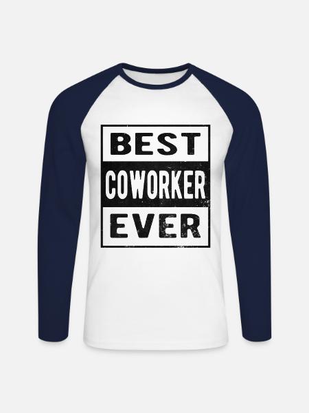 Best Employee - Unisex Long Sleeve Baseball T-Shirt - white/navy