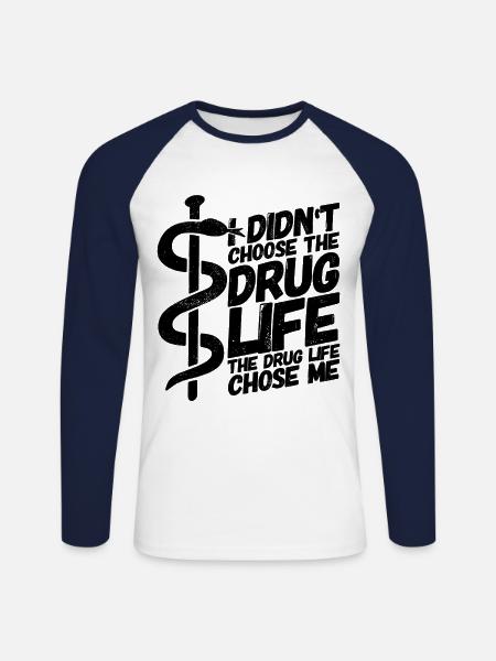 Pharmacist Pharmacist Pharmacist Pharmacist - Unisex Long Sleeve Baseball T-Shirt - white/navy