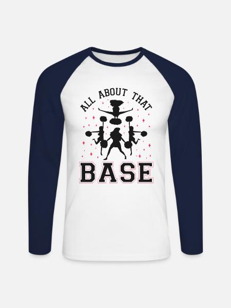 Cheer Cheerleading All About That - Unisex Baseballshirt langarm - Weiß/Navy