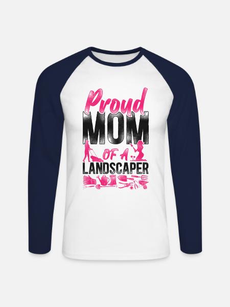 Landscaper Landscaping Landscape - Unisex Baseballshirt langarm - Weiß/Navy