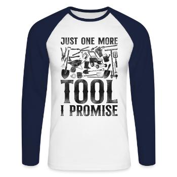 Landscaper Landscaping Landscape - Unisex Long Sleeve Baseball T-Shirt - white/navy - Front - Nik (191cm)