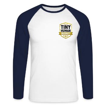 Childcare Daycare Provider Teacher - Unisex Baseballshirt langarm - Weiß/Navy - Vorne - Nik (191cm)