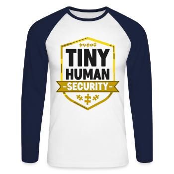 Childcare Daycare Provider Teacher - Unisex Long Sleeve Baseball T-Shirt - white/navy - Front - Nik (191cm)