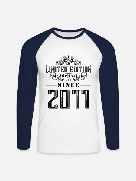 2011 limited edition - Unisex Baseballshirt langarm - Weiß/Navy
