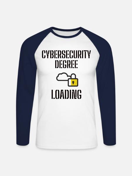 Cybersecurity - IT Security Computer Scientists - Unisex Long Sleeve Baseball T-Shirt - white/navy