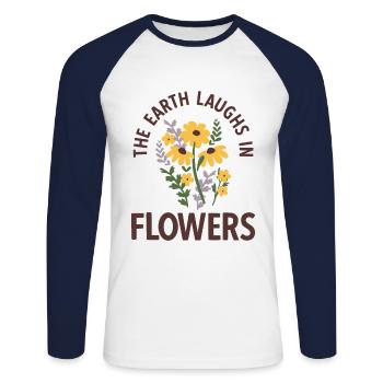 Landschaftsgärtner Hobbygärtner Gärtner - Unisex Baseballshirt langarm - Weiß/Navy - Vorne - Nik (191cm)