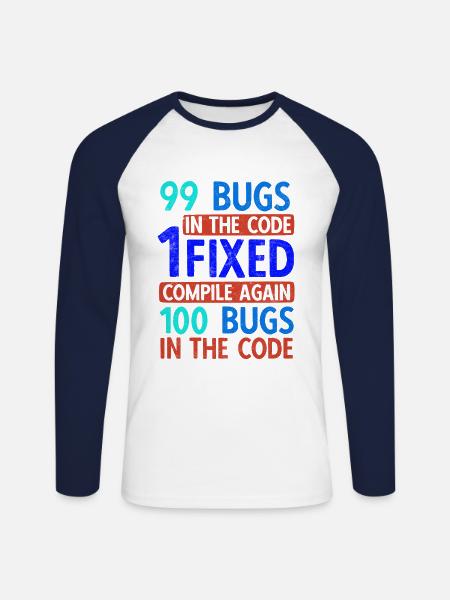 Software Ingenieur Informatiker Programmierer - Unisex Baseballshirt langarm - Weiß/Navy
