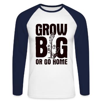 Landschaftsgärtner Hobbygärtner Gärtner - Unisex Baseballshirt langarm - Weiß/Navy - Vorne - Nik (191cm)