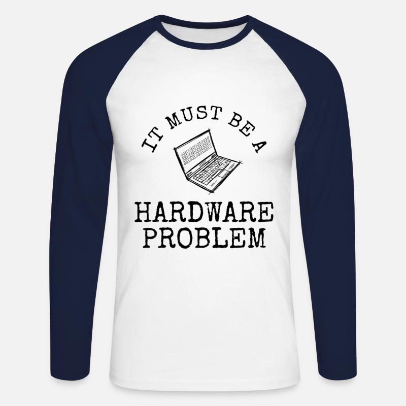 Software Ingenieur Informatiker Programmierer - Unisex Baseballshirt langarm - Weiß/Navy
