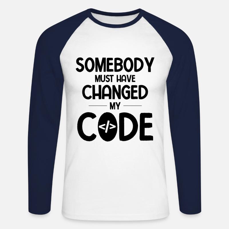 Software Ingenieur Informatiker Programmierer - Unisex Baseballshirt langarm - Weiß/Navy