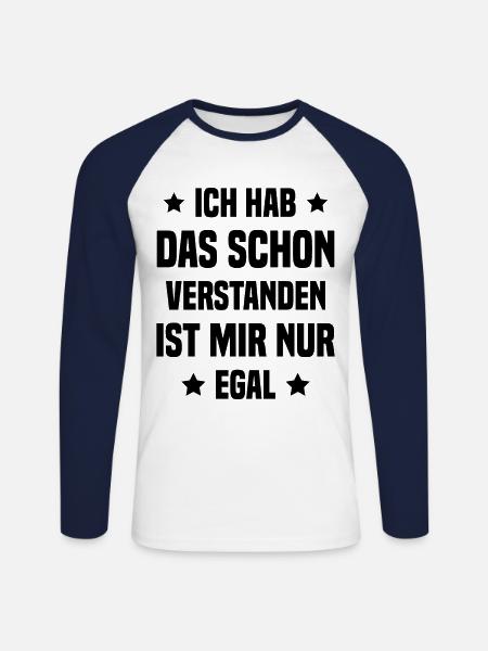 I already understood that - Unisex Long Sleeve Baseball T-Shirt - white/navy
