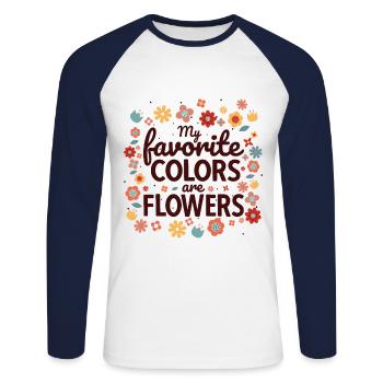 Landschaftsgärtner Hobbygärtner Gärtner - Unisex Baseballshirt langarm - Weiß/Navy - Vorne - Nik (191cm)