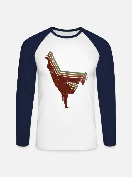 Capoeira - Unisex Baseballshirt langarm - Weiß/Navy