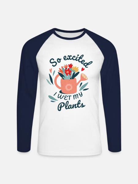 Landschaftsgärtner Hobbygärtner Gärtner - Unisex Baseballshirt langarm - Weiß/Navy