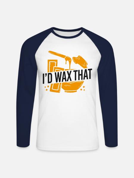 Cute Esthetician Skincare - Unisex Baseballshirt langarm - Weiß/Navy