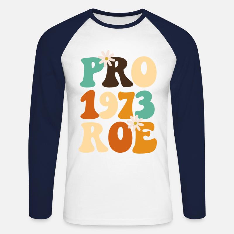 Feminist Pro 1973 Roe - Unisex Baseballshirt langarm - Weiß/Navy