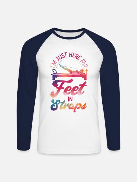 Pilates Instructor Teacher - Unisex Long Sleeve Baseball T-Shirt - white/navy