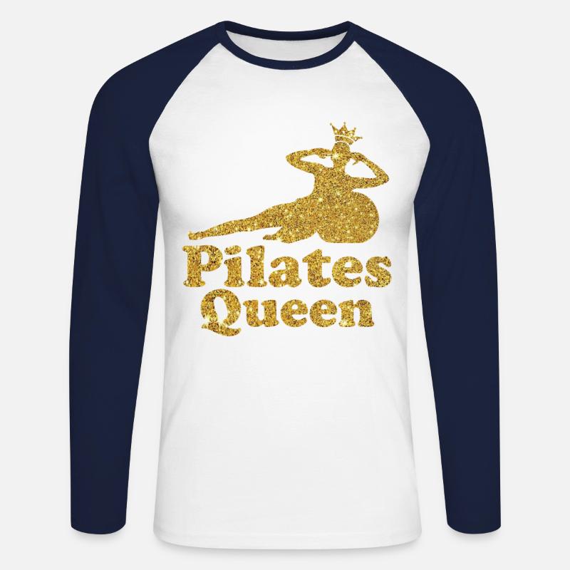Pilates Instructor Teacher Pilates - Unisex Long Sleeve Baseball T-Shirt - white/navy