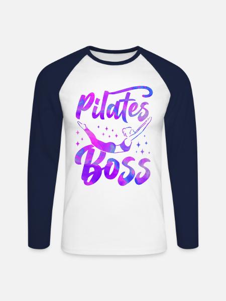 Pilates Instructor Teacher Pilates - Unisex Long Sleeve Baseball T-Shirt - white/navy