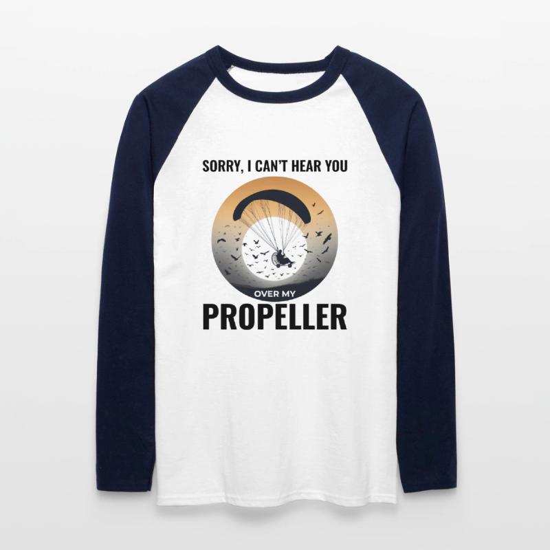 Paramotor Pilot Paramotoring Powered Paraglider Unisex Long Sleeve Baseball T-Shirt