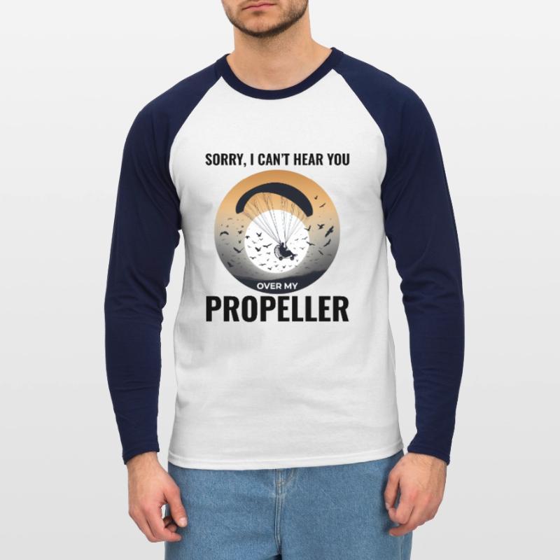 Paramotor Pilot Paramotoring Powered Paraglider Unisex Long Sleeve Baseball T-Shirt