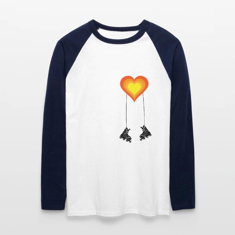Inline inline skating Inline skating is a gift idea Unisex Long Sleeve Baseball T-Shirt