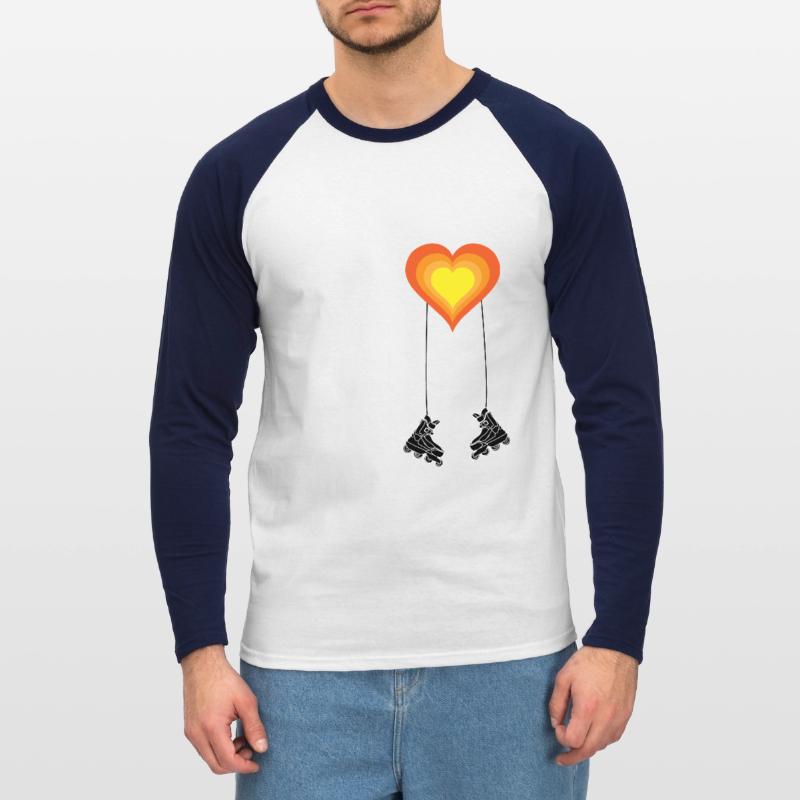 Inline inline skating Inline skating is a gift idea Unisex Long Sleeve Baseball T-Shirt