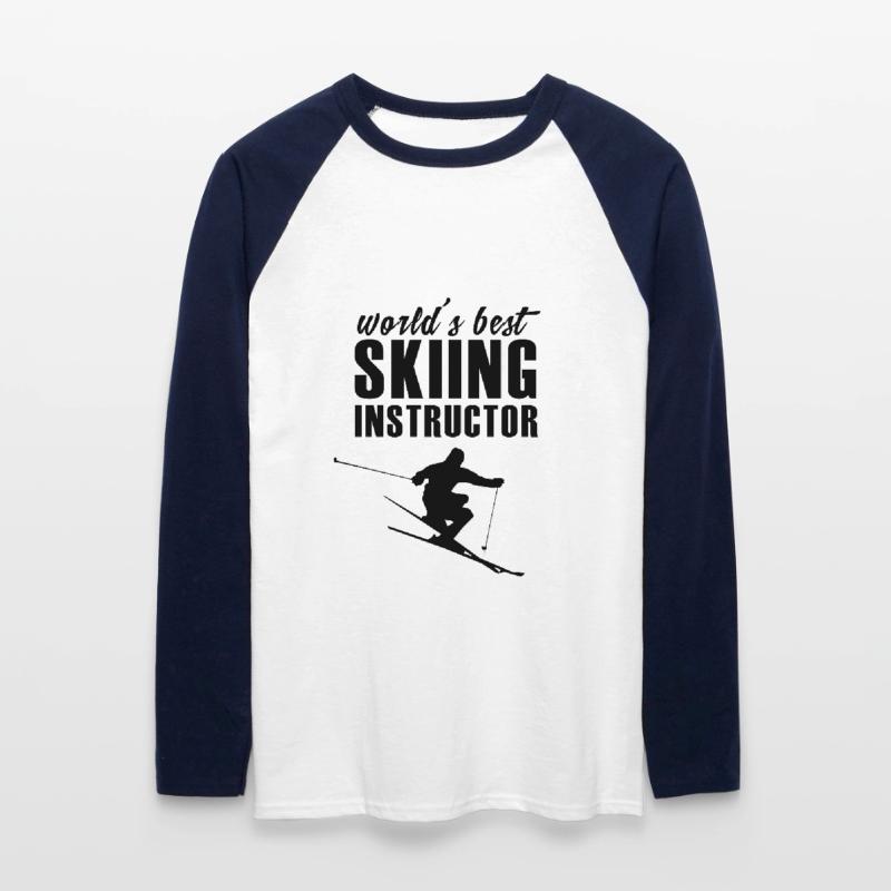 Ski Skiing Ski Instructor Ski Instructor Ski Instructor Unisex Long Sleeve Baseball T-Shirt