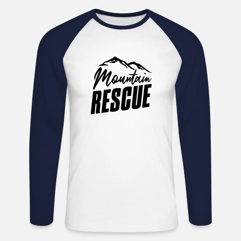 blockedTitle - Unisex Baseballshirt langarm - Weiß/Navy