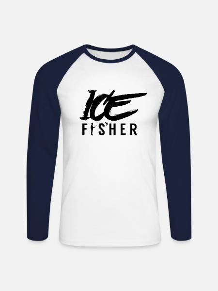 Eisfischer - Unisex Baseballshirt langarm - Weiß/Navy