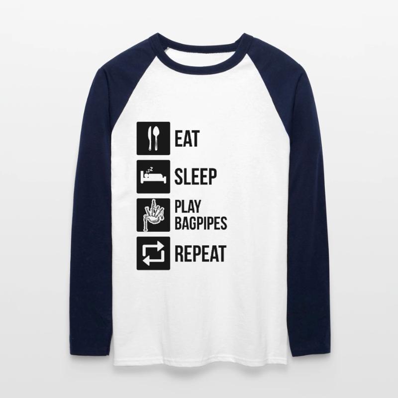 Cornemuse Cornemuse Cornemuse T-shirt baseball manches longues Homme