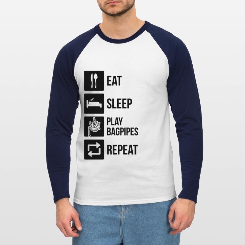 Cornemuse Cornemuse Cornemuse T-shirt baseball manches longues Homme