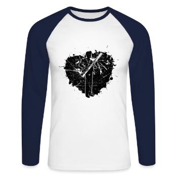 Bassoon Bassoon Bassoon Player Bassoonist - Unisex Long Sleeve Baseball T-Shirt - white/navy - Front - Nik (191cm)