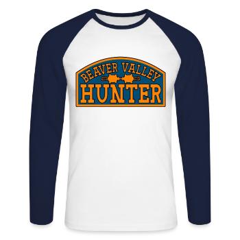 Beaver Valley Hunter Beaver Valley Hunter Hommes - T-shirt baseball manches longues Homme - blanc/marine - Devant - Nik (191cm)