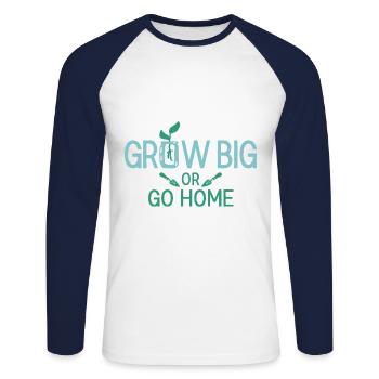 Landschaftsgärtner Hobbygärtner Gärtner - Unisex Baseballshirt langarm - Weiß/Navy - Vorne - Nik (191cm)