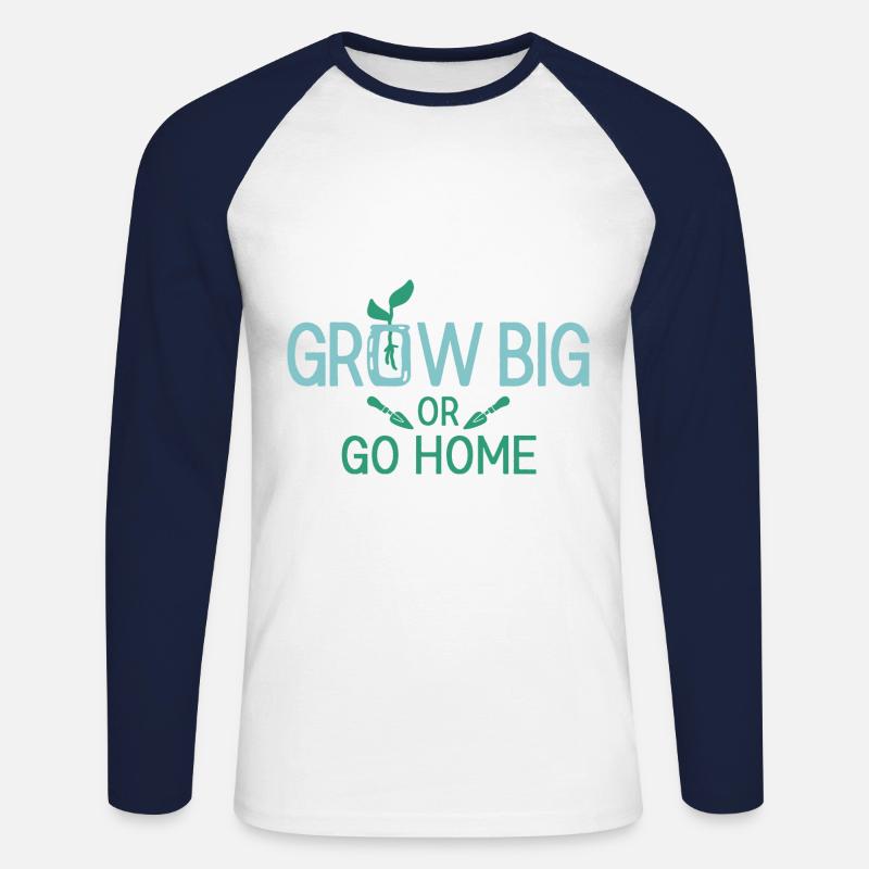 Landschaftsgärtner Hobbygärtner Gärtner - Unisex Baseballshirt langarm - Weiß/Navy