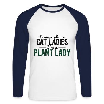 Landschaftsgärtner Hobbygärtner Gärtner - Unisex Baseballshirt langarm - Weiß/Navy - Vorne - Nik (191cm)