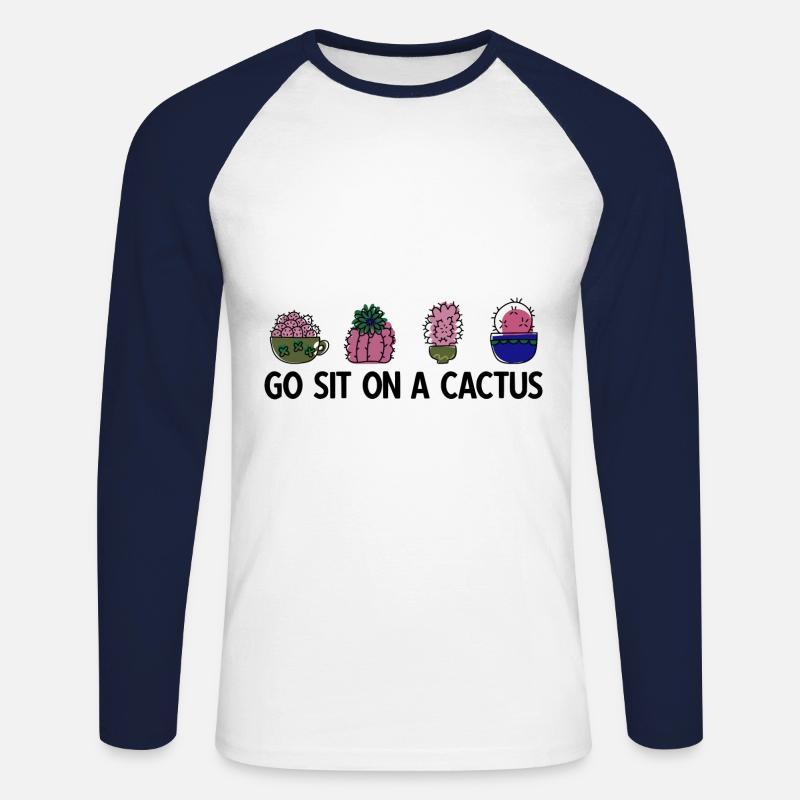 Landschaftsgärtner Hobbygärtner Gärtner - Unisex Baseballshirt langarm - Weiß/Navy