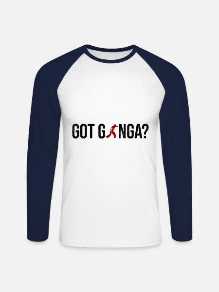 Capoeira - Unisex Baseballshirt langarm - Weiß/Navy