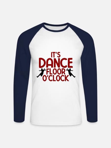 Breakdancing Tanzen für Tänzer - Unisex Baseballshirt langarm - Weiß/Navy
