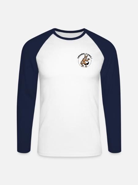 Phénoménal, le Chacal - T-shirt baseball manches longues Homme - blanc/marine
