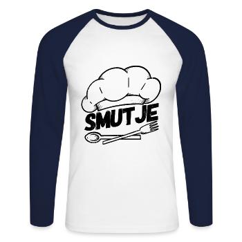 Cooking Cooking Culinary Art Cook - Unisex Long Sleeve Baseball T-Shirt - white/navy - Front - Nik (191cm)