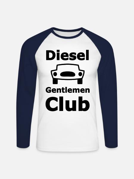 Die Verbrenner - Unisex Baseballshirt langarm - Weiß/Navy