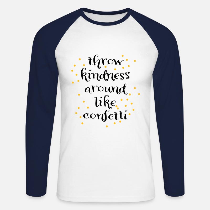 Liebe - Unisex Baseballshirt langarm - Weiß/Navy
