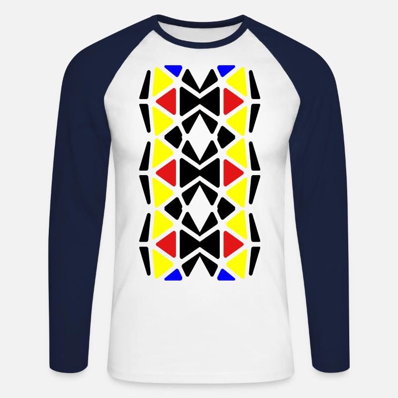 Pretty - Unisex Long Sleeve Baseball T-Shirt - white/navy