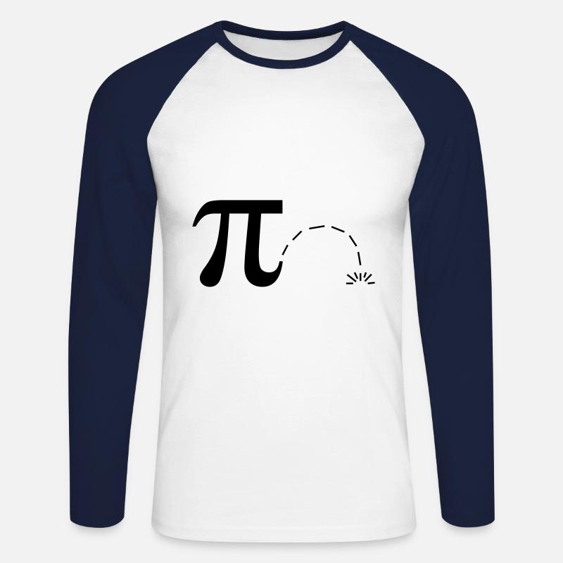 Mathe Pi Day Pi Pi - Unisex Baseballshirt langarm - Weiß/Navy