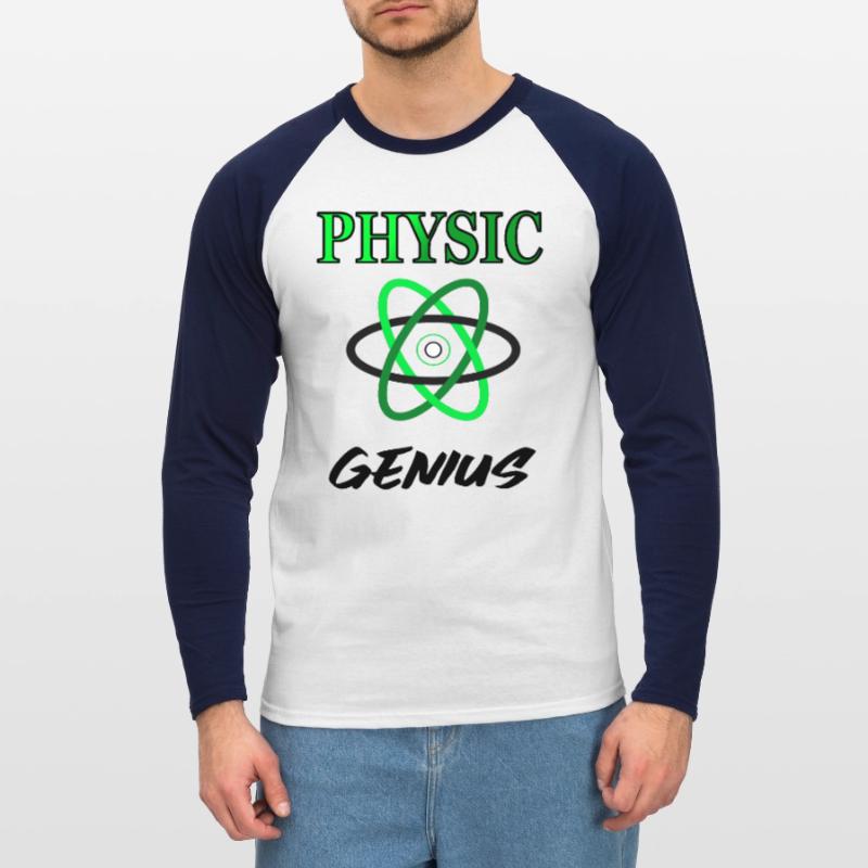 I am a physics genius studying physics gift Unisex Long Sleeve Baseball T-Shirt